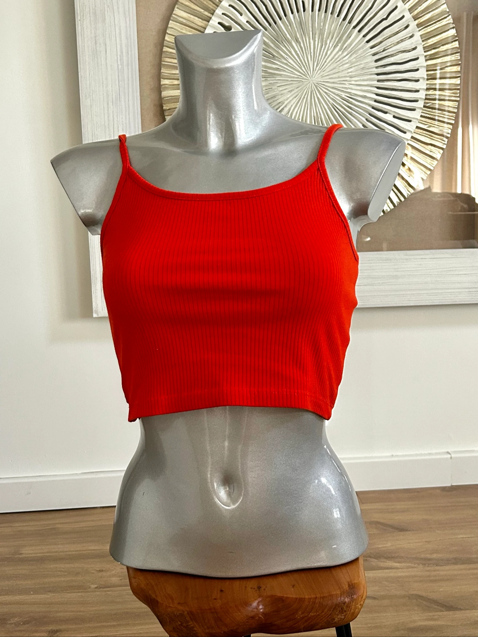 Crop top côtelé Sisters – Taille S